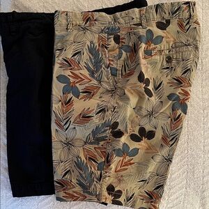 Goodfellow & Co Black and Floral Shorts Set